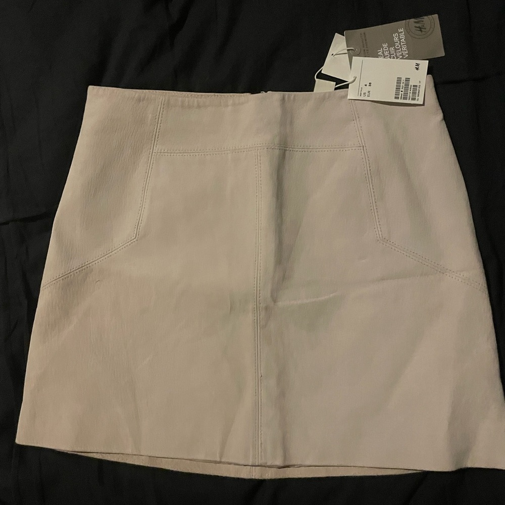 H&M Cream A-Line Skirt